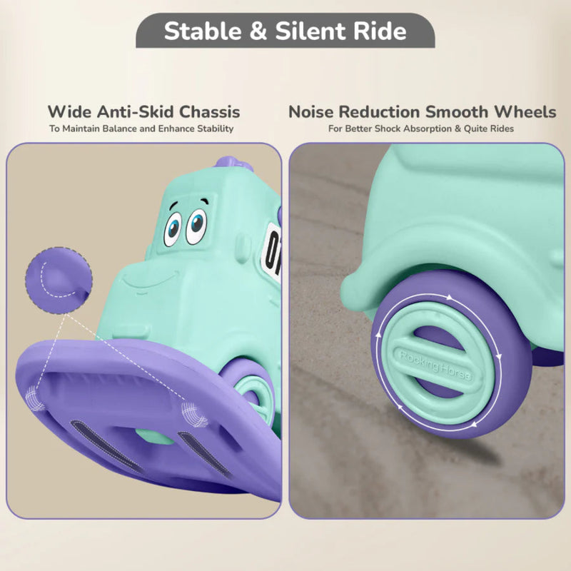 R for Rabbit Rock N Ride 3-in-1 Balance Board, Ride-On & Rocker for Kids