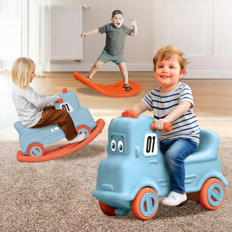 R for Rabbit Rock N Ride 3-in-1 Balance Board, Ride-On & Rocker for Kids