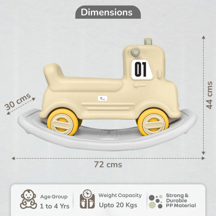 R for Rabbit Rock N Ride 3-in-1 Balance Board, Ride-On & Rocker for Kids-Ride Ons-R for Rabbit-Toycra