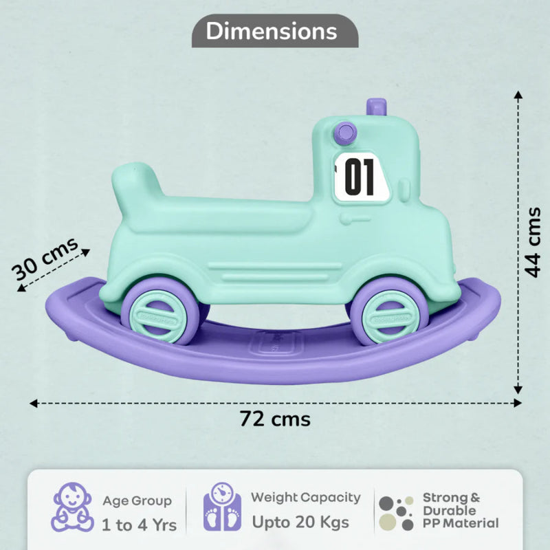 R for Rabbit Rock N Ride 3-in-1 Balance Board, Ride-On & Rocker for Kids
