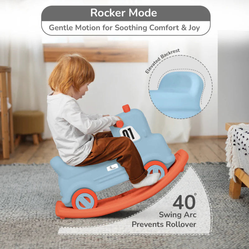 R for Rabbit Rock N Ride 3-in-1 Balance Board, Ride-On & Rocker for Kids
