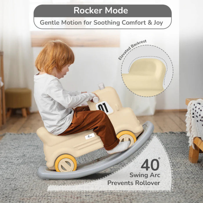 R for Rabbit Rock N Ride 3-in-1 Balance Board, Ride-On & Rocker for Kids-Ride Ons-R for Rabbit-Toycra