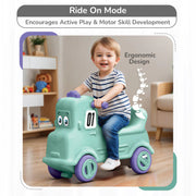 R for Rabbit Rock N Ride 3-in-1 Balance Board, Ride-On & Rocker for Kids
