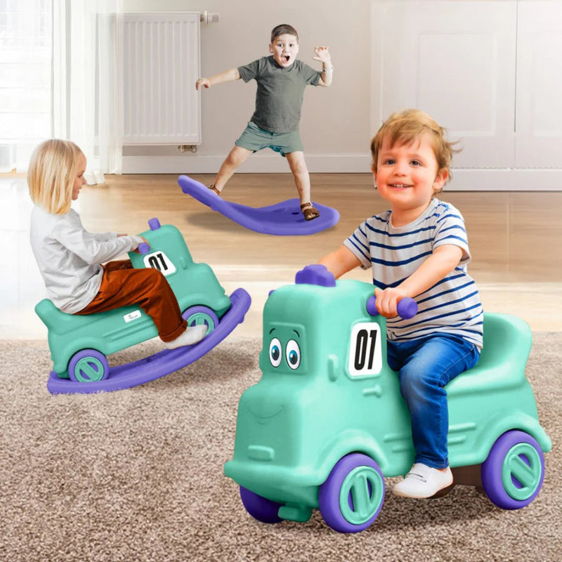 R for Rabbit Rock N Ride 3-in-1 Balance Board, Ride-On & Rocker for Kids