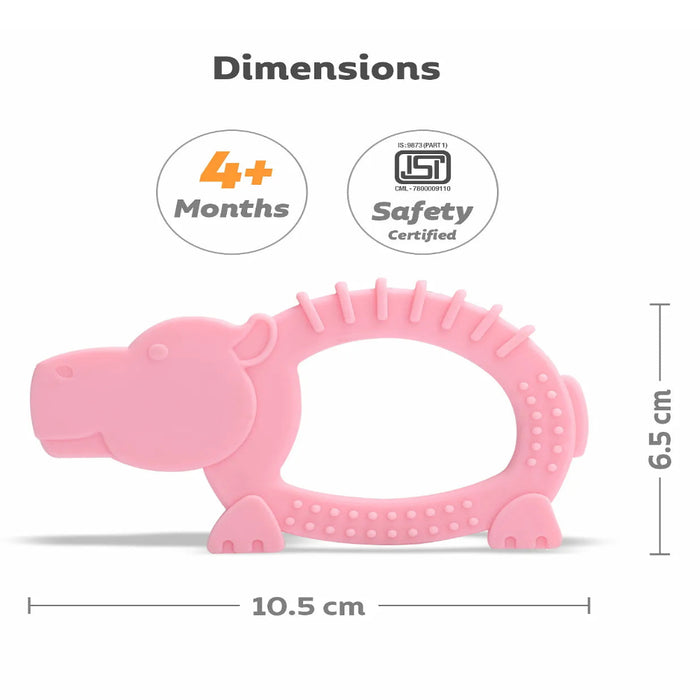 R for Rabbit Tiny Bites Safari Pack Of 3 Nibblers Pacifiers Teethrs And Rattless Blue Orange Pink-Teethers-R for Rabbit-Toycra