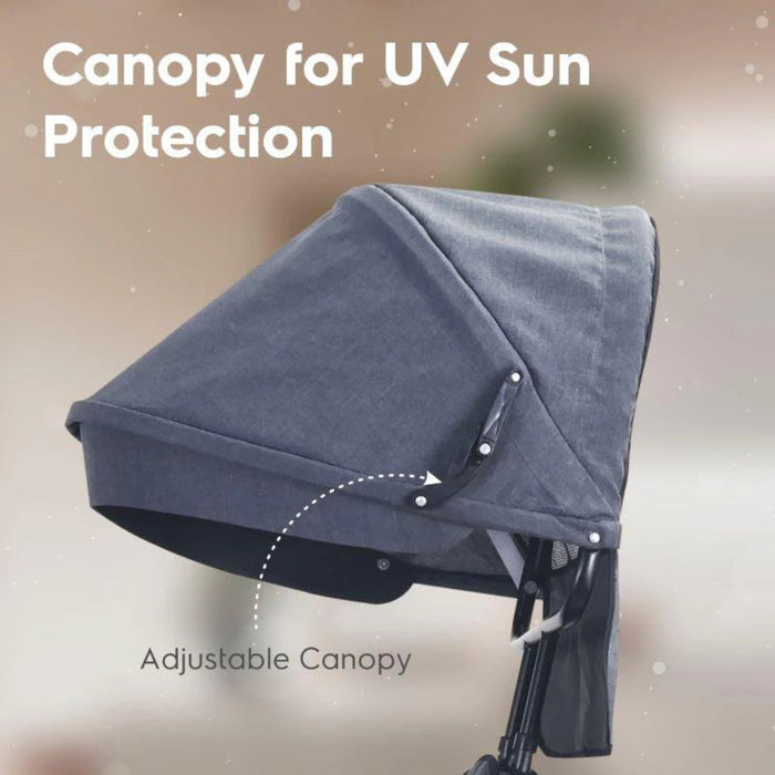 R for Rabbit Tiny Toes T30 Ace Tricycle 3 in 1, Adjustable Parental Control & Canopy, Front & Rear Basket-Ride Ons-R for Rabbit-Toycra