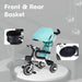 R for Rabbit Tiny Toes T30 Ace Tricycle 3 in 1, Adjustable Parental Control & Canopy, Front & Rear Basket-Ride Ons-R for Rabbit-Toycra