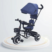 R for Rabbit Tiny Toes T30 Ace Tricycle 3 in 1, Adjustable Parental Control & Canopy, Front & Rear Basket