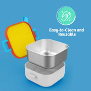 Rabitat Lunchmate Mini Stainless Steel Lunch Box With Spoon - 500 ML