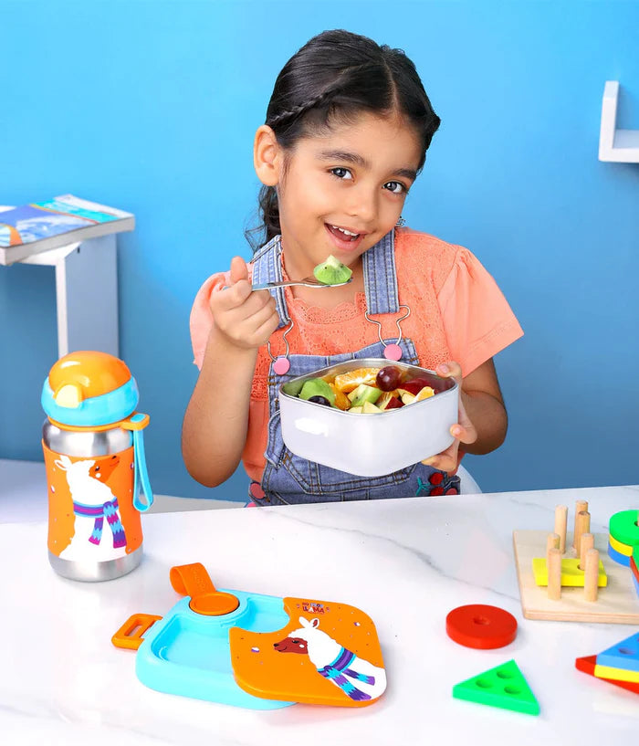 Rabitat Lunchmate Mini Stainless Steel Lunch Box With Spoon - 500 ML