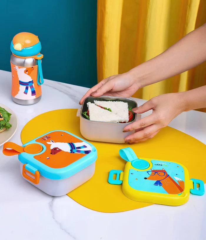 Rabitat Lunchmate Mini Stainless Steel Lunch Box With Spoon - 500 ML