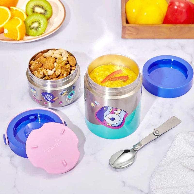 Rabitat Mealmate Max Insulated Lunch Flask with Add on Steel Container 700 ML