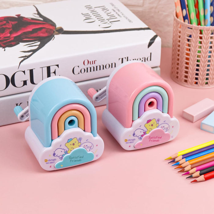 Rainbow Shaped Pencil Sharpener-Stationery-Bright International-Toycra