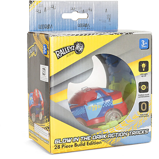 Ralleyz E Glow In The Dark Action Tracks 28 Pcs-Construction-Ralleyz-Toycra