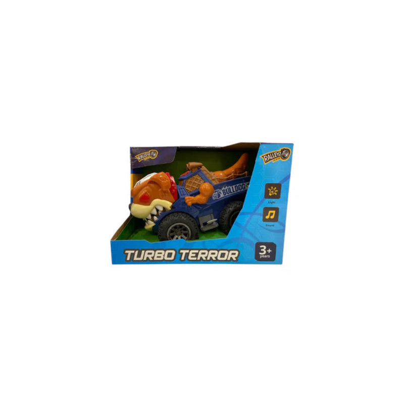 Ralleyz Turbo Terror Bulldog Friction Dog Car