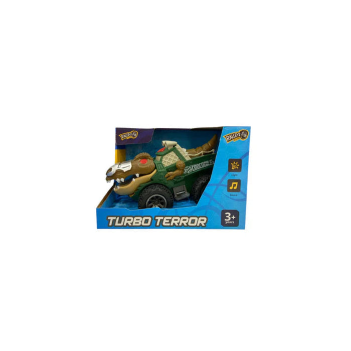 Ralleyz Turbo Terror Friction Crocodile Car Green-Action & Toy Figures-Ralleyz-Toycra