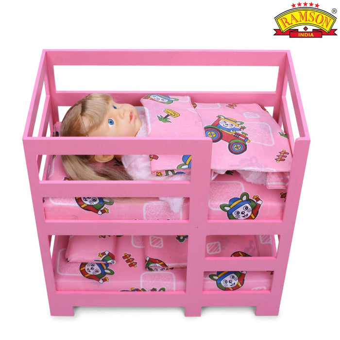 Ramson Doll Bunker Bed Playset 7 Pcs-Dolls-Ramson-Toycra
