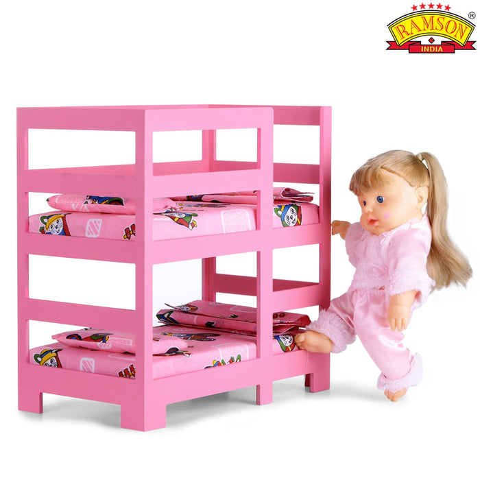 Ramson Doll Bunker Bed Playset 7 Pcs-Dolls-Ramson-Toycra