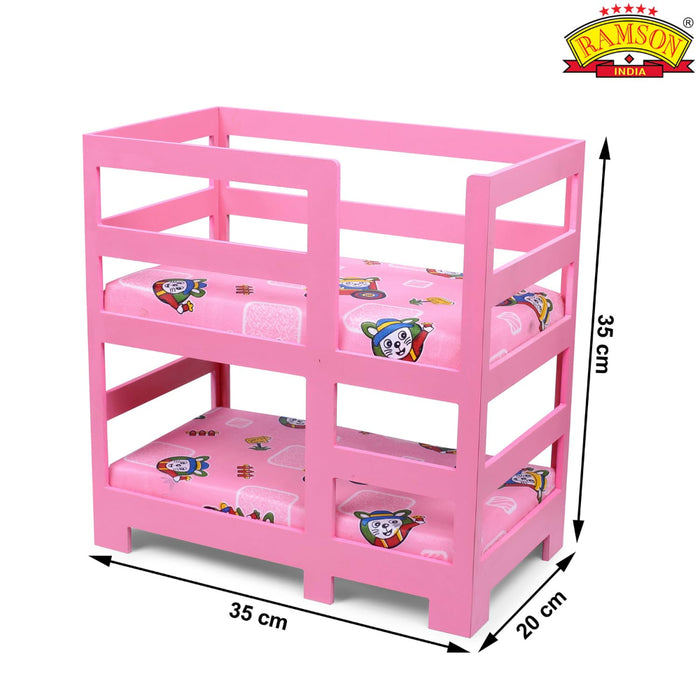 Ramson Doll Bunker Bed Playset 7 Pcs-Dolls-Ramson-Toycra