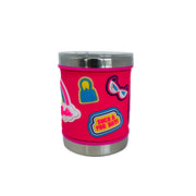 Ramson Emboss Coffee Mug With Leakproof Lid And Handle