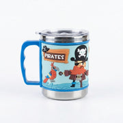 Ramson Emboss Coffee Mug With Leakproof Lid And Handle