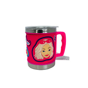 Ramson Emboss Coffee Mug With Leakproof Lid And Handle