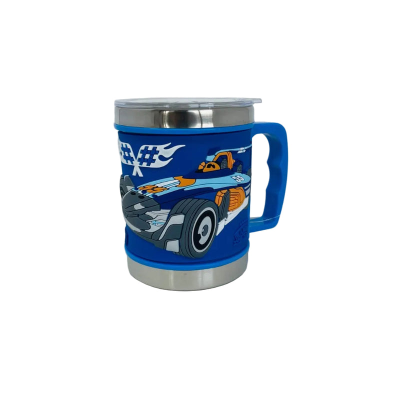 Ramson Emboss Coffee Mug With Leakproof Lid And Handle
