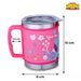 Ramson Emboss Coffee Mug with Leakproof Lid and Handle-LunchBox & Water Bottles-Ramson-Toycra