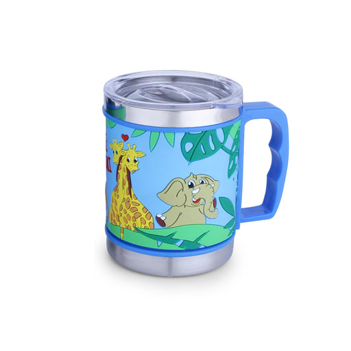 Ramson Emboss Coffee Mug with Leakproof Lid and Handle-LunchBox & Water Bottles-Ramson-Toycra