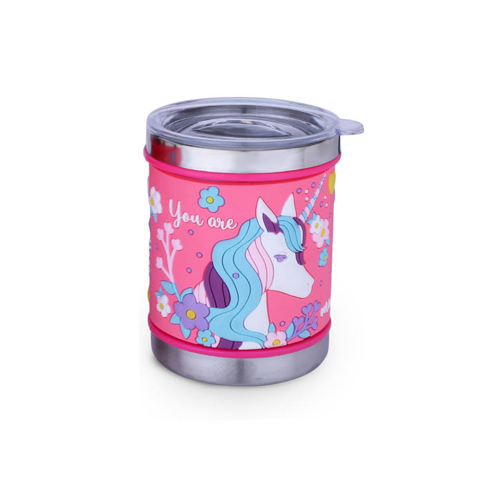 Ramson Emboss Coffee Mug with Leakproof Lid and Handle-LunchBox & Water Bottles-Ramson-Toycra