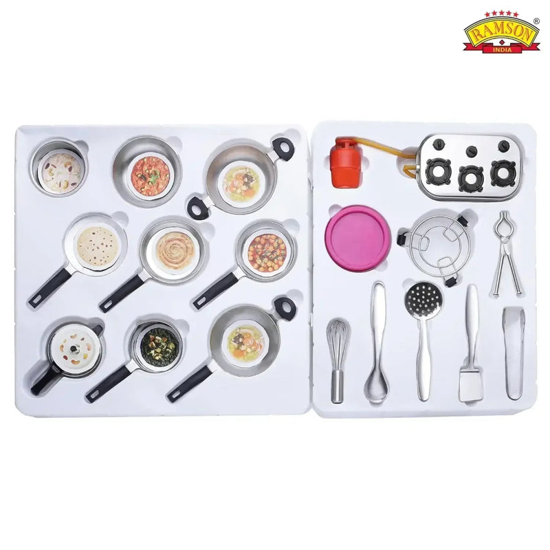 Ramson India Stainless Steel Kids’ Kitchen Playset 101 Piece