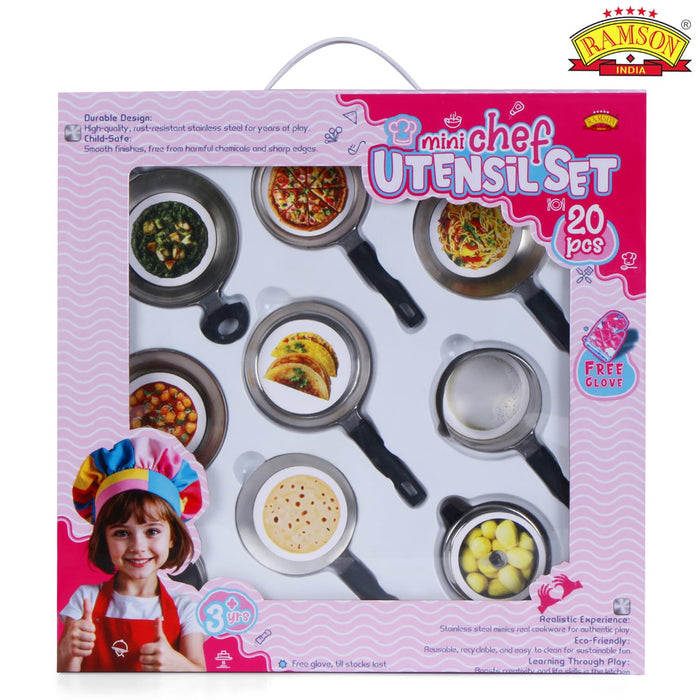 Ramson Mini Chef Utensil Play Set-Pretend Play-Ramson-Toycra