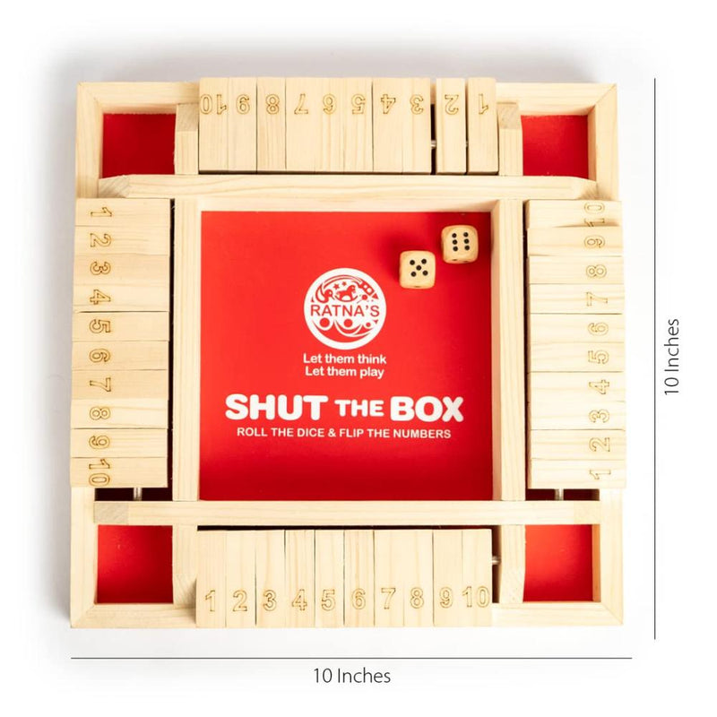 Ratna's Shut The Box Roll and Flip Party & Fun Games