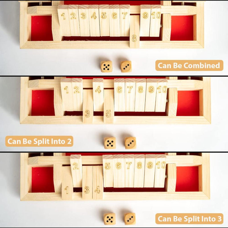 Ratna's Shut The Box Roll and Flip Party & Fun Games