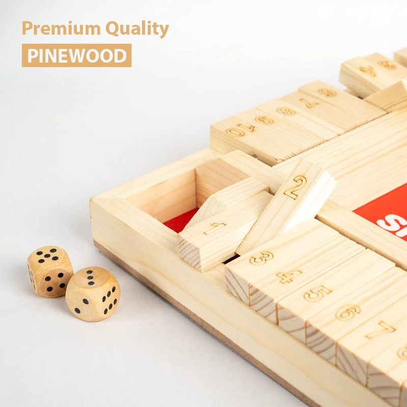 Ratna's Shut The Box Roll and Flip Party & Fun Games
