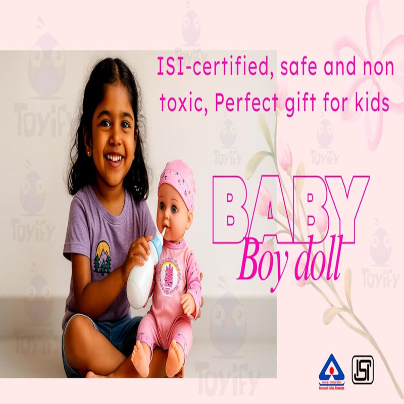 KV Toys Realistic Baby Doll Playset With Feeding Bottle, Potty, Plate & Utensils