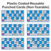 Red Housie 48 Cards – No-Pen Foldable Bingo Tambola Family Game, Reusable, Travel-Friendly