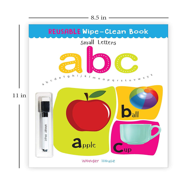 Reusable Wipe And Clean Small Letters Book