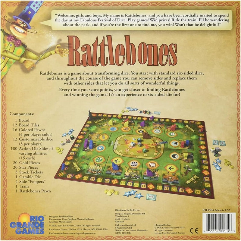Rio Grande Games Rattlebones Game