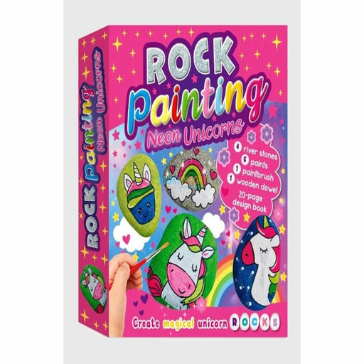Rock Painting Neon Unicorns-Activity Books-SBC-Toycra
