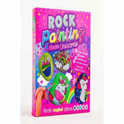 Rock Painting Neon Unicorns