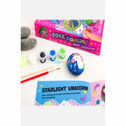 Rock Painting Neon Unicorns