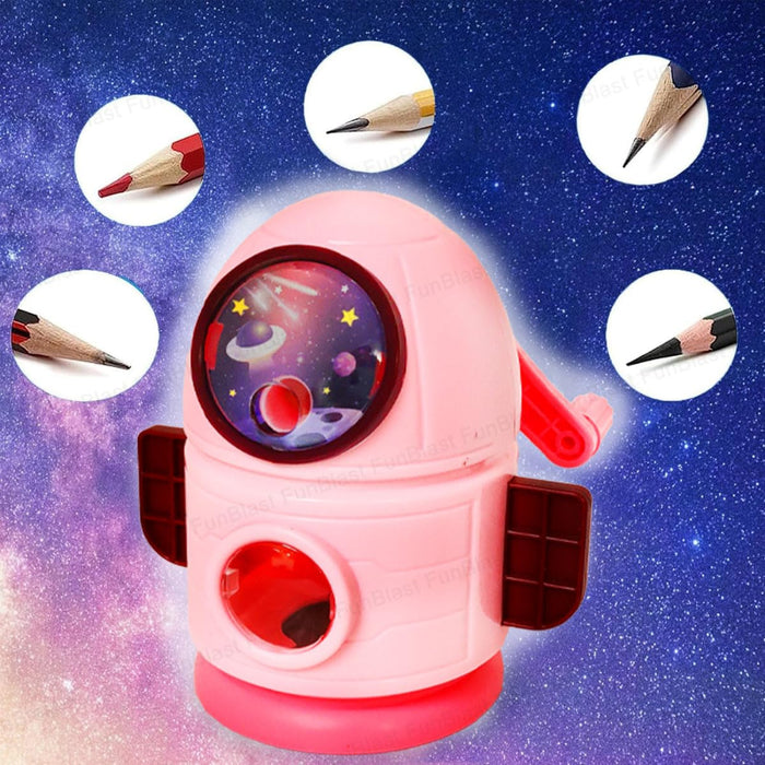 Rocket Shaped Pencil Sharpener Cutter-Stationery-Bright International-Toycra