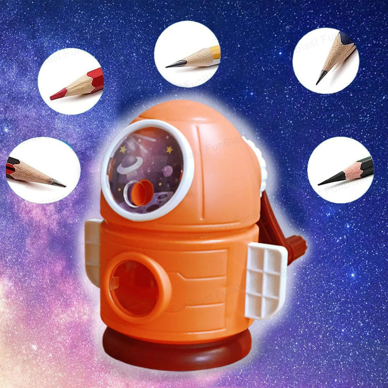 Rocket Shaped Pencil Sharpener Cutter