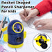 Rocket Shaped Pencil Sharpener Cutter-Stationery-Bright International-Toycra