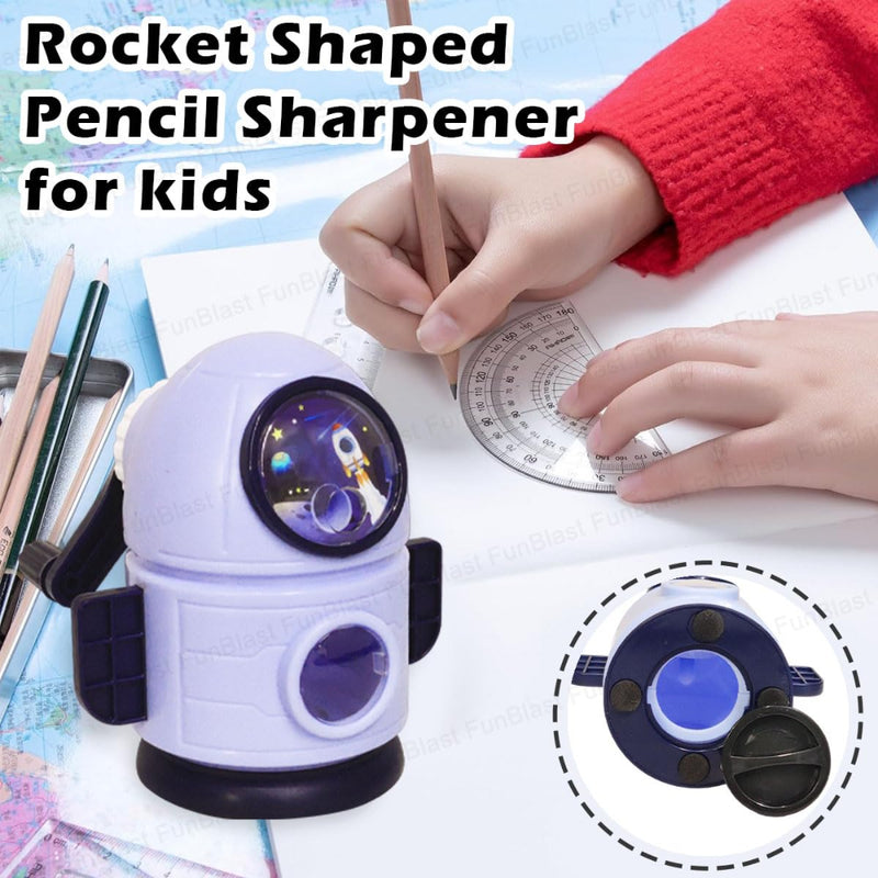 Rocket Shaped Pencil Sharpener Cutter