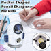 Rocket Shaped Pencil Sharpener Cutter-Stationery-Bright International-Toycra
