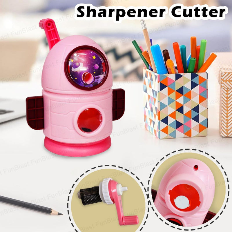 Rocket Shaped Pencil Sharpener Cutter