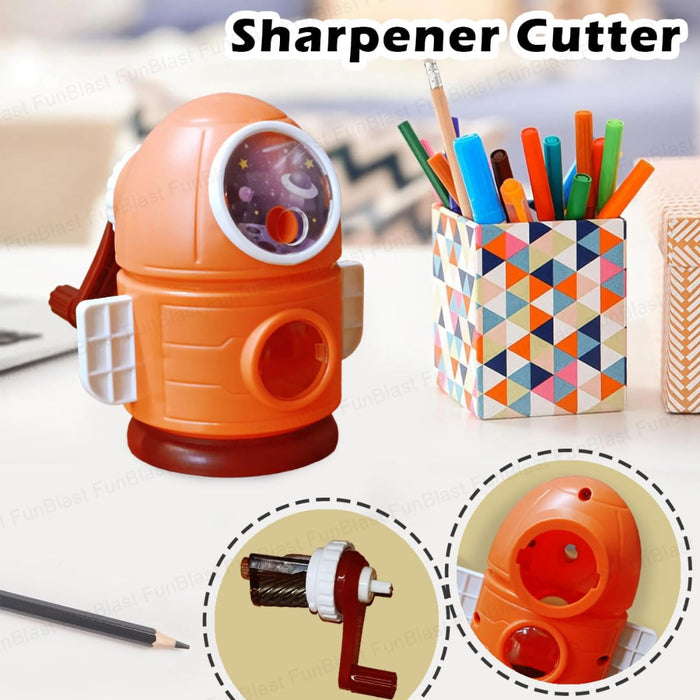 Rocket Shaped Pencil Sharpener Cutter-Stationery-Bright International-Toycra