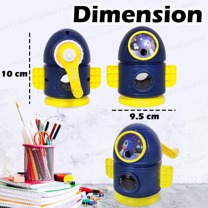 Rocket Shaped Pencil Sharpener Cutter-Stationery-Bright International-Toycra